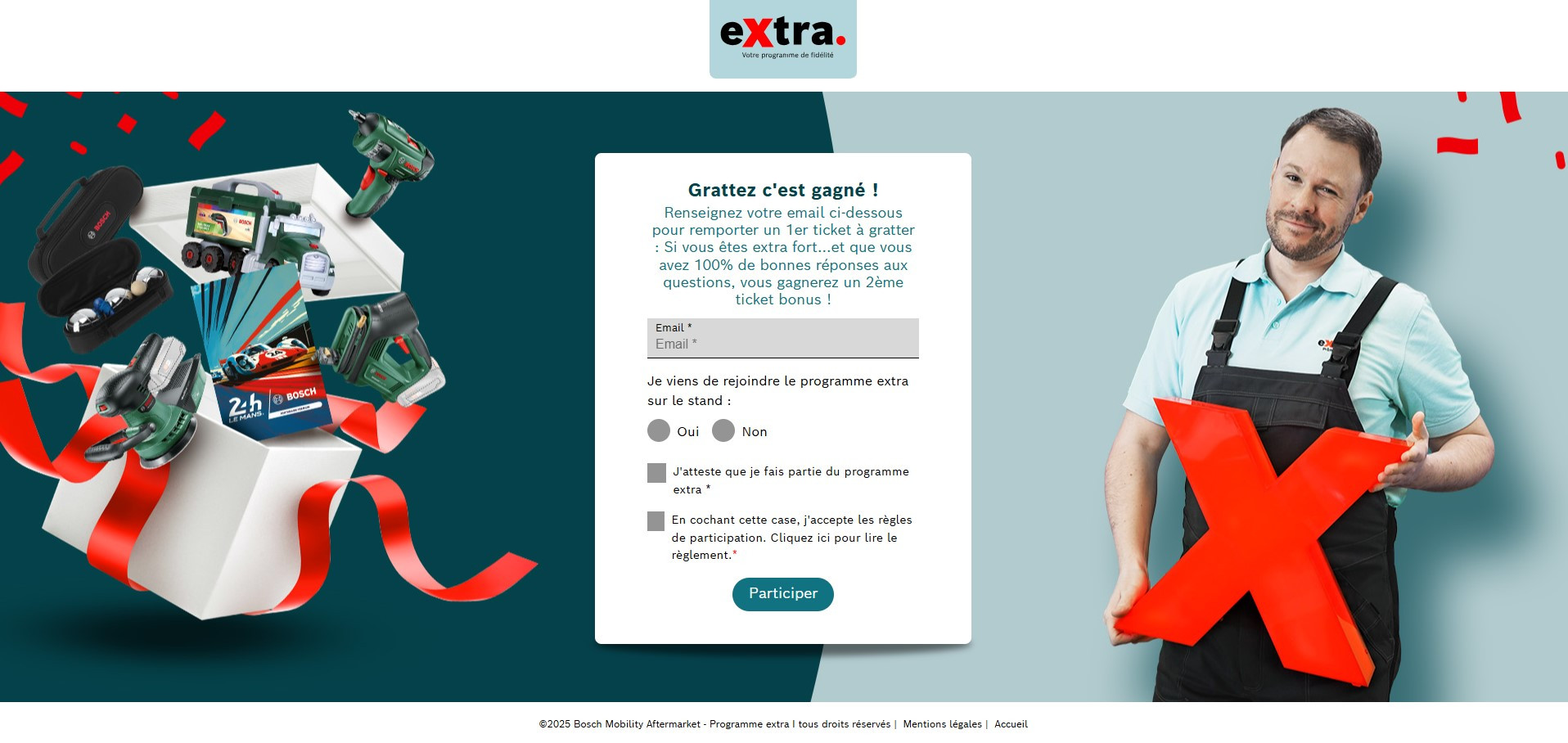 Ticket à gratter Bosch